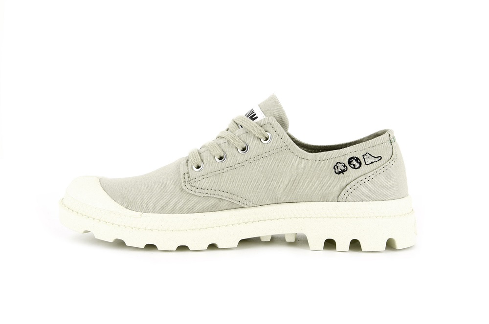 Zapatos Bajos Palladium PAMPA OXFORD ORGANIC II Mujer Eucalyptus | Costa Rica-32149